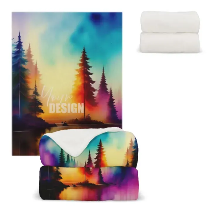 Coral fleece blanket sublimation 130x170 cm 270g/m² - LT90103 (gadzety reklamowe)